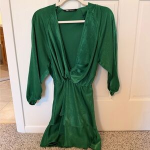Zara Vibrant Green Dress